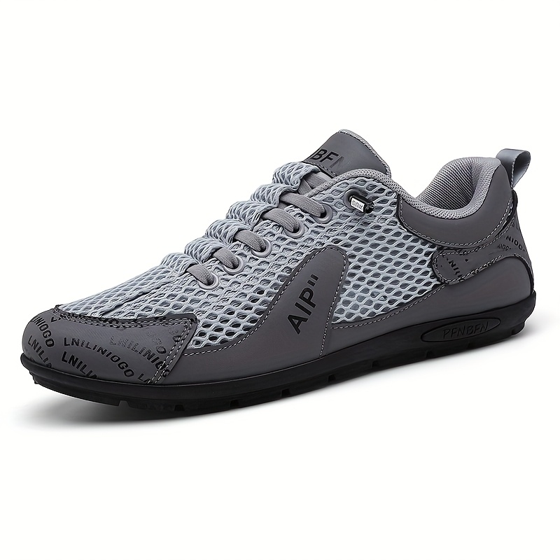 Men's Slip-On Casual Shoes - Breathable Mesh Upper, Non-Slip TPU Sole, Lightweight Sneakers for Gym, Office, Everyday - All-Season Comfort Shoes in Orange/Gray/Black & White - Ideal Gift for Men, Gym Footwear, Sporty Design, Comfortable Insole, Versatile Footwear, Office Professionals, Lowtop Design, Durable Construction, Supportive Footwear