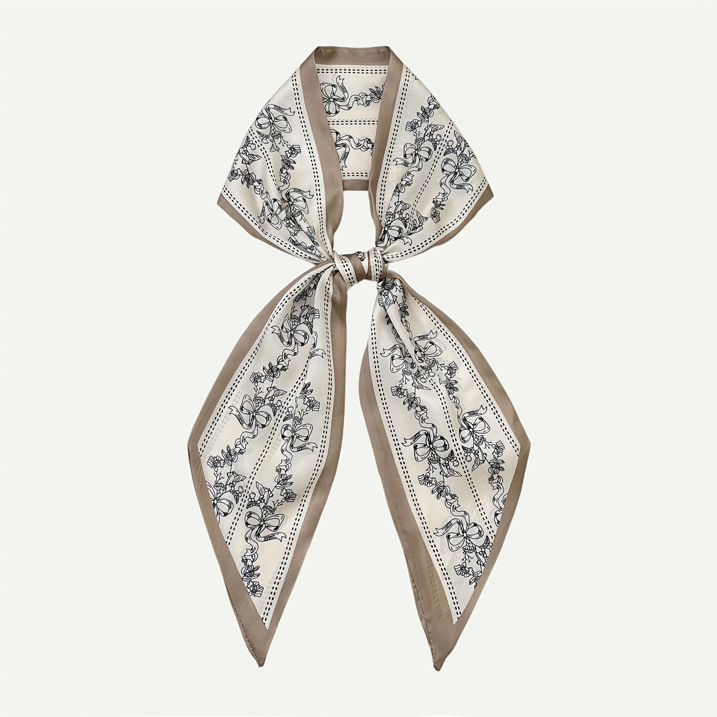 TEMU Elegant European-style Long Scarf With Golden And Patterns, A Unisex Light Luxury Necktie In Bohemian Style. For Women, It A Look, Is Versatile