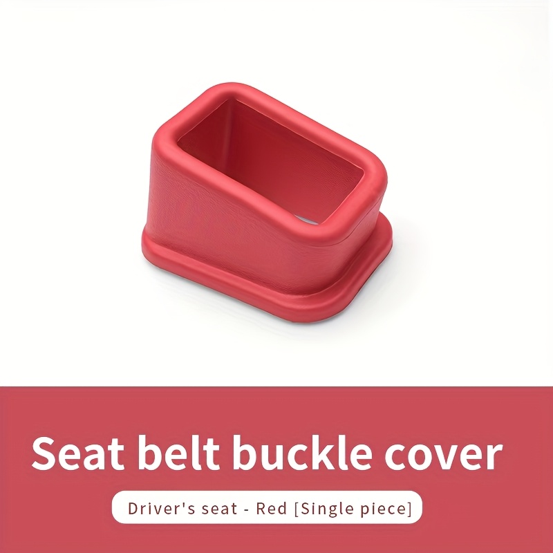 TEMU Protectores para hebillas de cinturón de seguridad de coche, resistentes a los arañazos, fácil instalación, material de látex, protector de