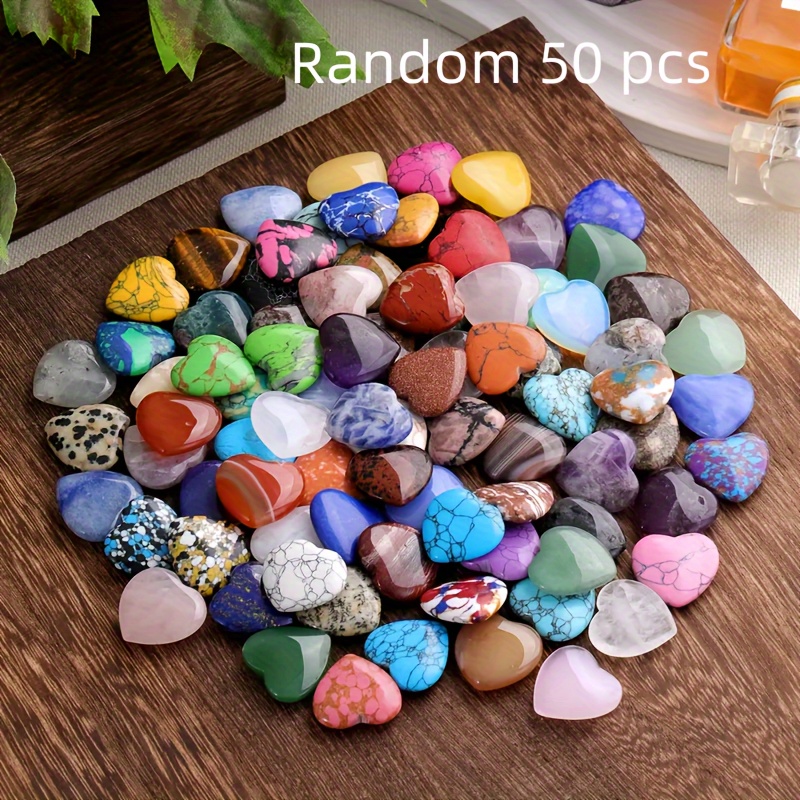 10//50pcs Vibrant Heart-shaped - And - Perfect Gift To In Decoration, Beautiful Random Colors