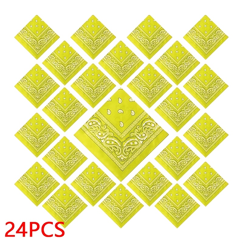 TEMU 24pcs Pack Of Light Scarves - Headwear, Scarves And Hair Additions, Non-stretch Fabric Women's Fashion Streetwear, Dance And Casual Wear
