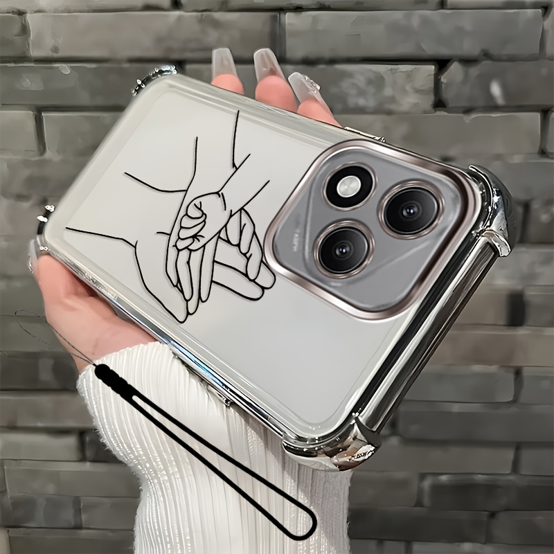 TEMU Phone Case: Family 2d Flat, Phone Case,suitable 400 Lite,with Phone Lanyard,high-quality Bumper Accessory Featuring Mild Shock Absorption Frame