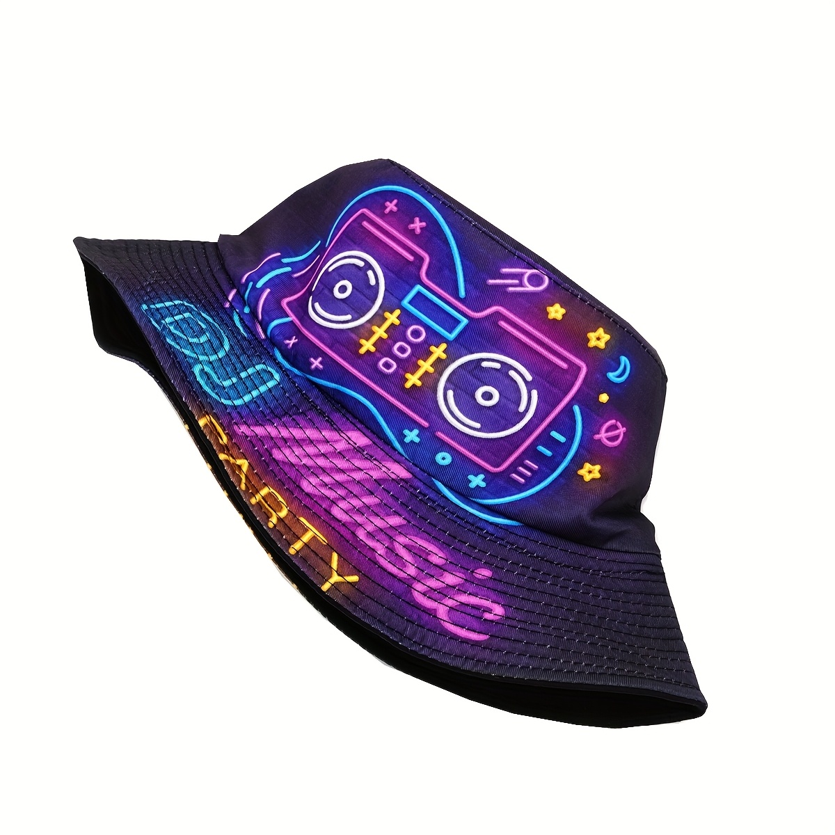 2 Stück Wendbare Fischerhüte - 80er Jahre Disco & Streetstyle Design, Verstellbar, Für Damen & Herren