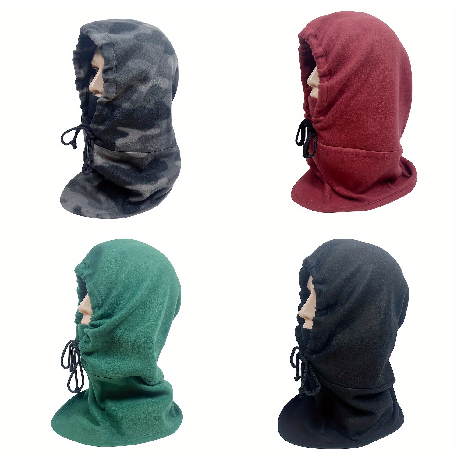 Kids Balaclava Ski Mask (with Breathable Holes) Windproof Winter Fleece  Neck Face Warmer Boys Girls Black