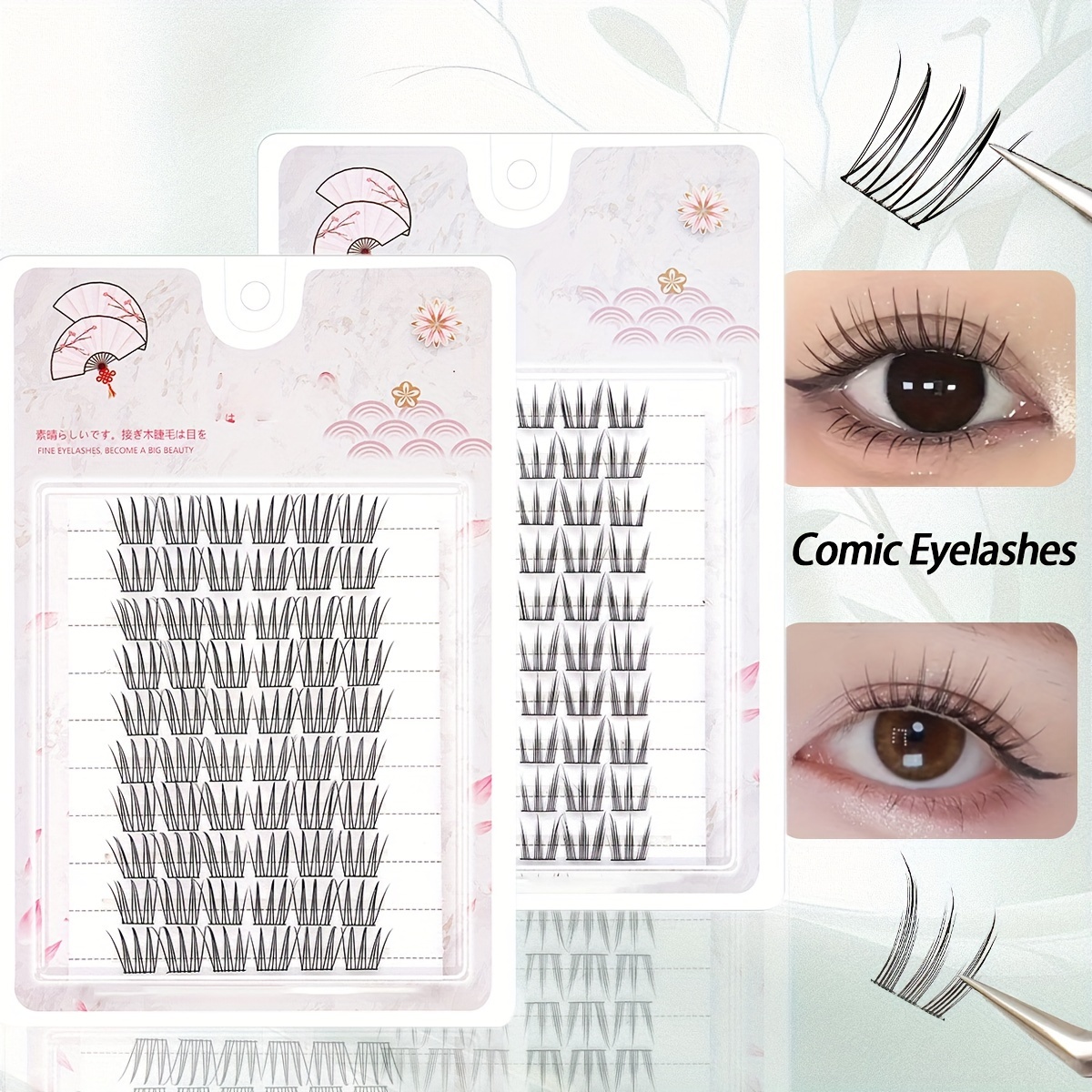 

Ace Girl Group Inspired 10-row Cluster Eyelashes - C Curling, Lightweight & For Casual Attire, Beginner Friendly, Ace Girl Group Style, Eyelash Cluster, , Natural,