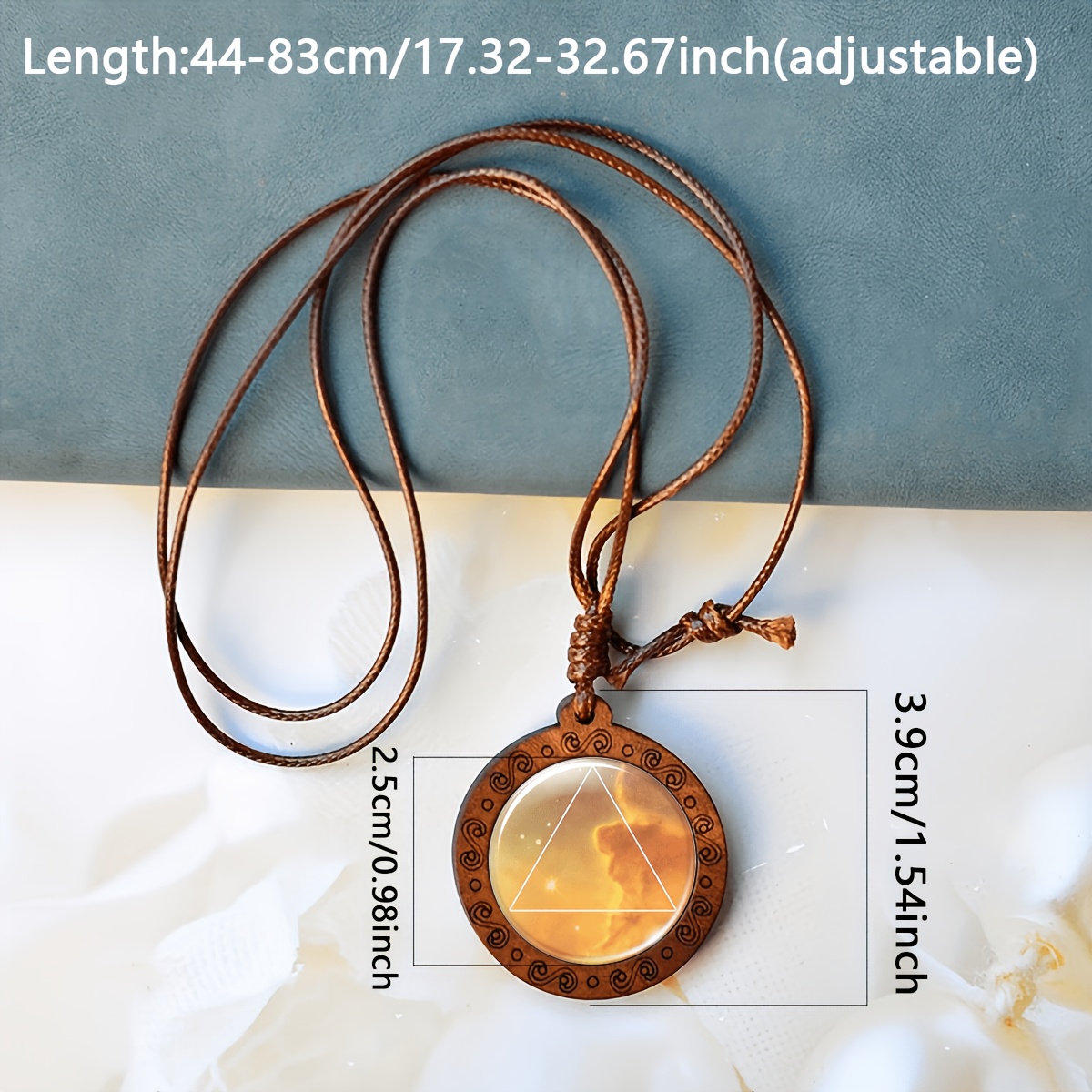 Handcrafted Vintage Necklace with Intricate Carved Gemstone Inlay