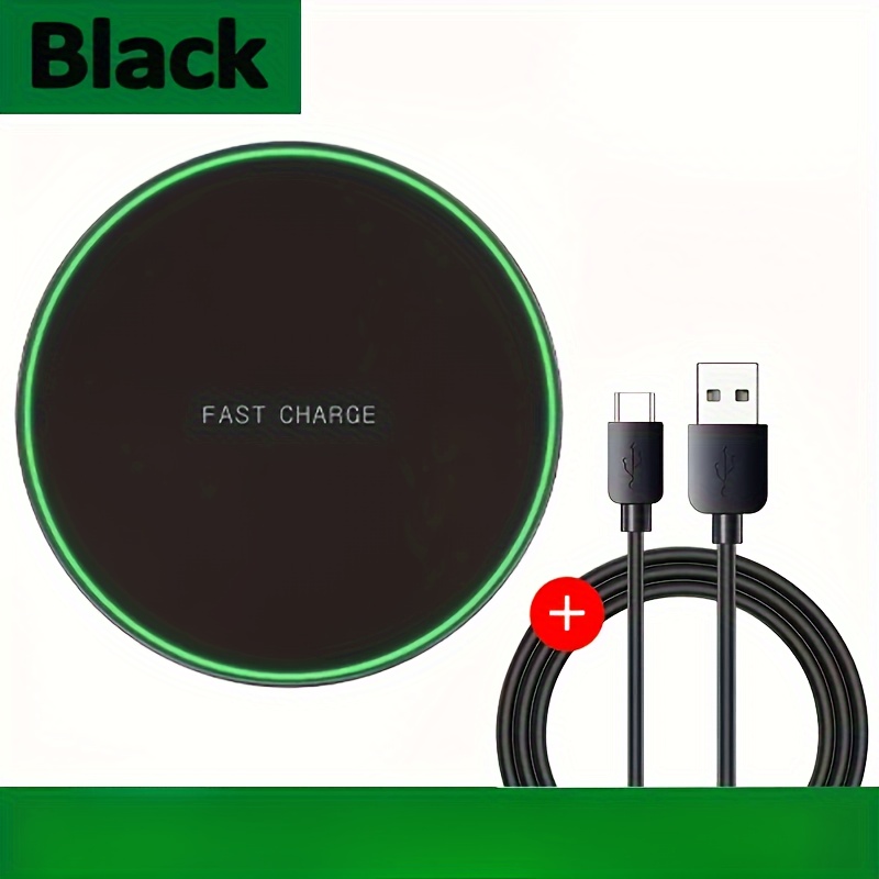 TEMU 15w Wireless Charger Usb C Fast Charging Pad Qc 3.0 For Iphone 14 13 Xs Xr 15   S22 S21 S20 S9 S10 S8