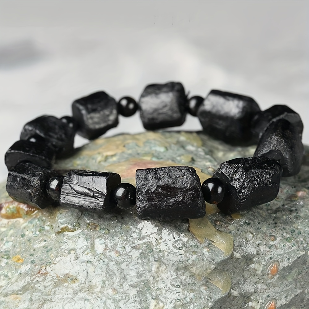 Image of Vintage Natural Crystal Bead Bracelet - Stone Jewelry For , Casual Attire & Holiday Gifts (valentine's Day, Father's Day), Unisex Accessory