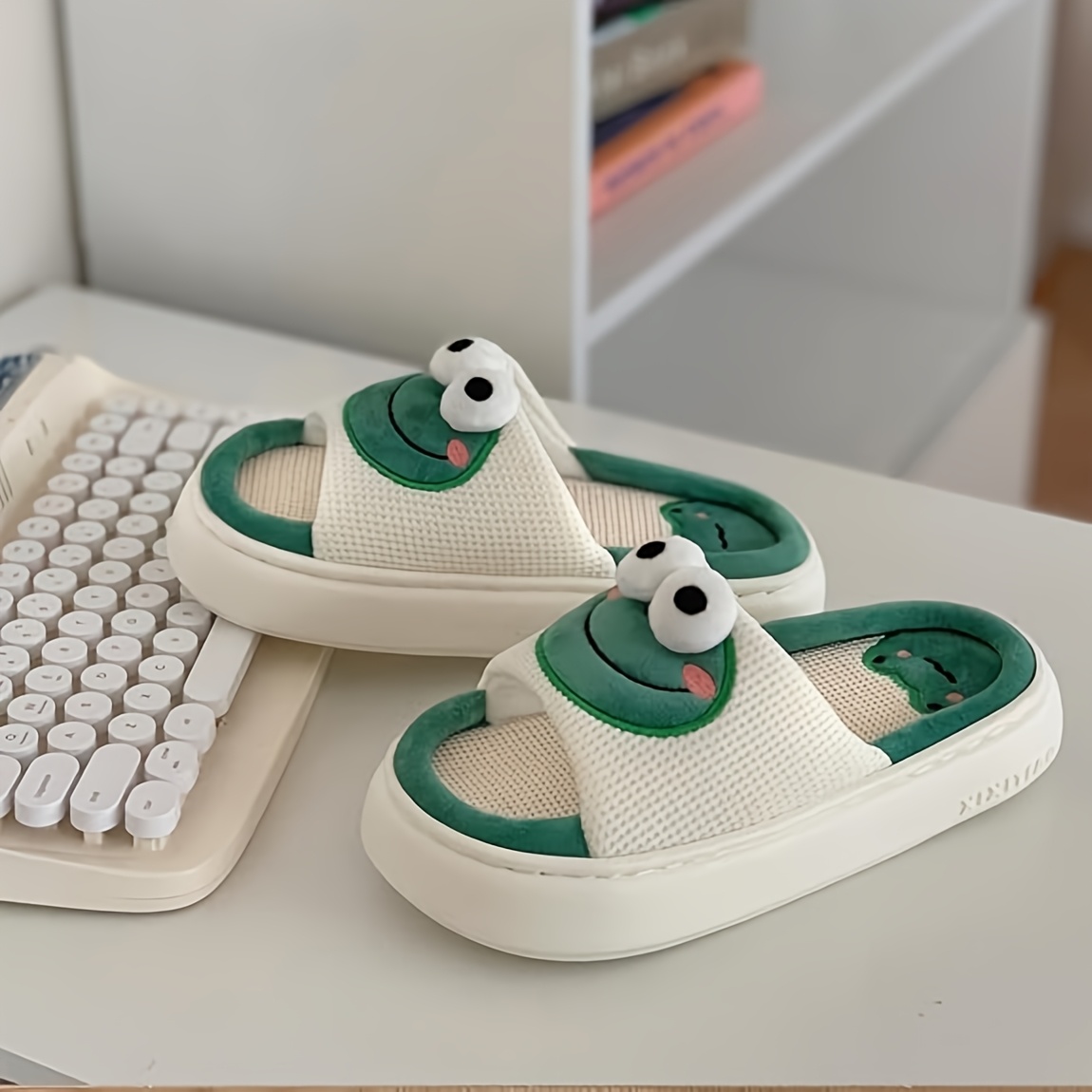 xixitiao frog slippers women men cute animal design indoor Temu