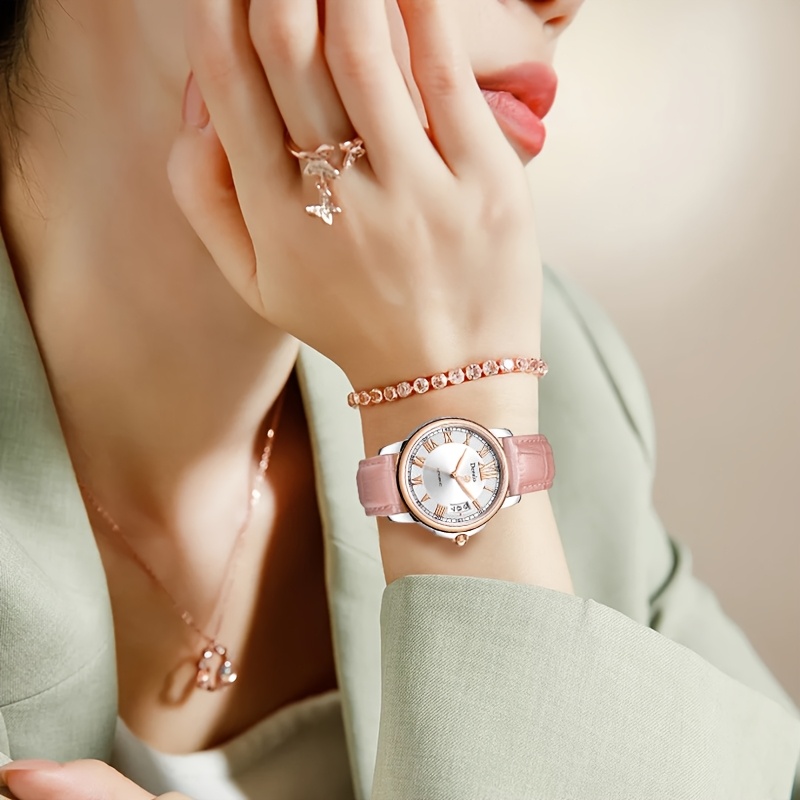 Women's Automatic Mechanical Watch, Casual Elegant Timepiece
