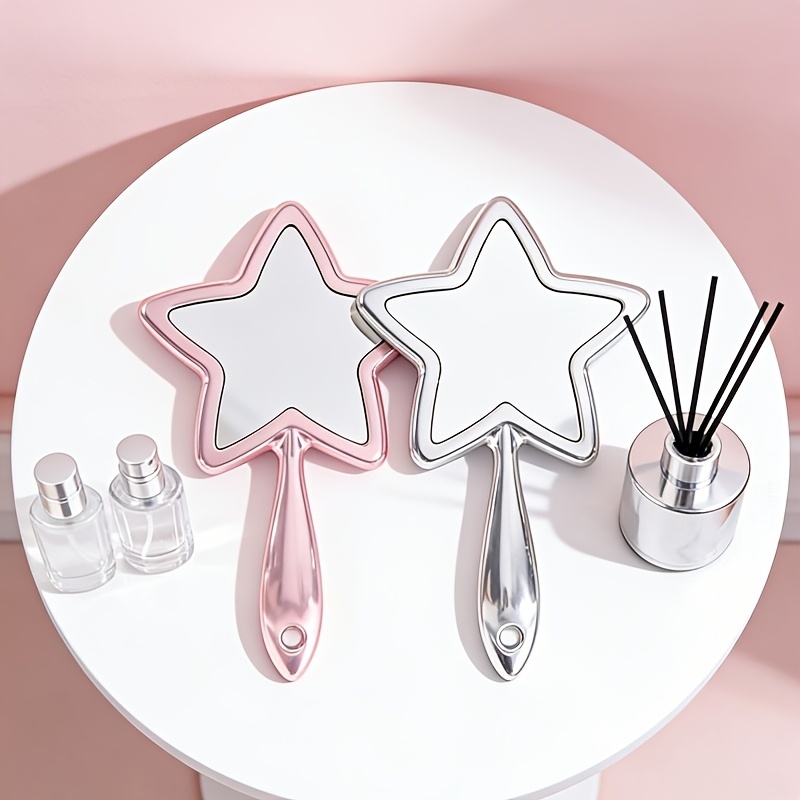Electroplated Star Hand Mirror, Portable Compact Mirror