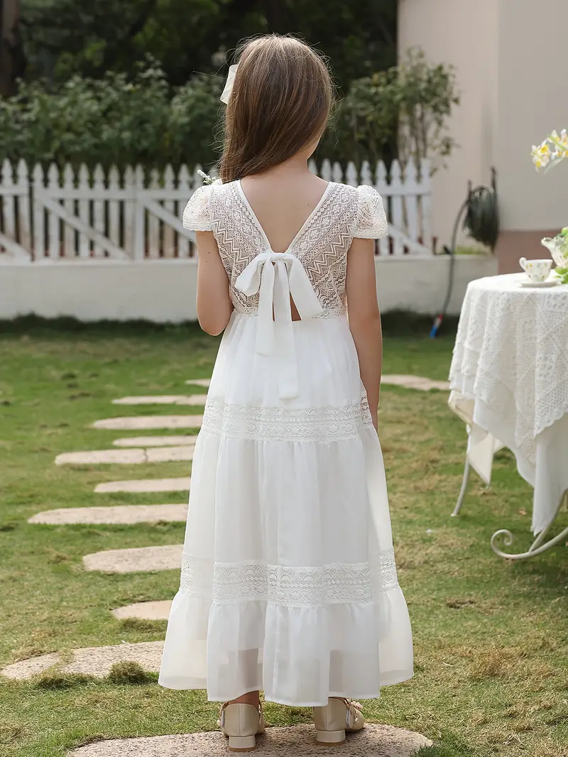 korean style lace trimmed girls princess dress childrens - Temu United Arab Emirates korean style lace trimmed girls princess dress childrens - Temu United Arab Emirates