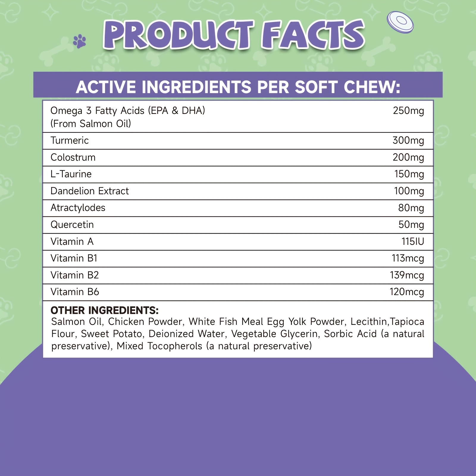 dog allergy chews with hydrolyzed protein omega 3 complex probiotic pro 6 aloe vera polysaccharides chamomile   b vitamins suitable for all breeds details 2