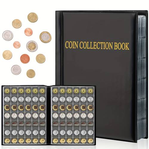 420 girds coin album book pvc stock large capacity coin storage book box case coin storage organizer for collectors holder supplies