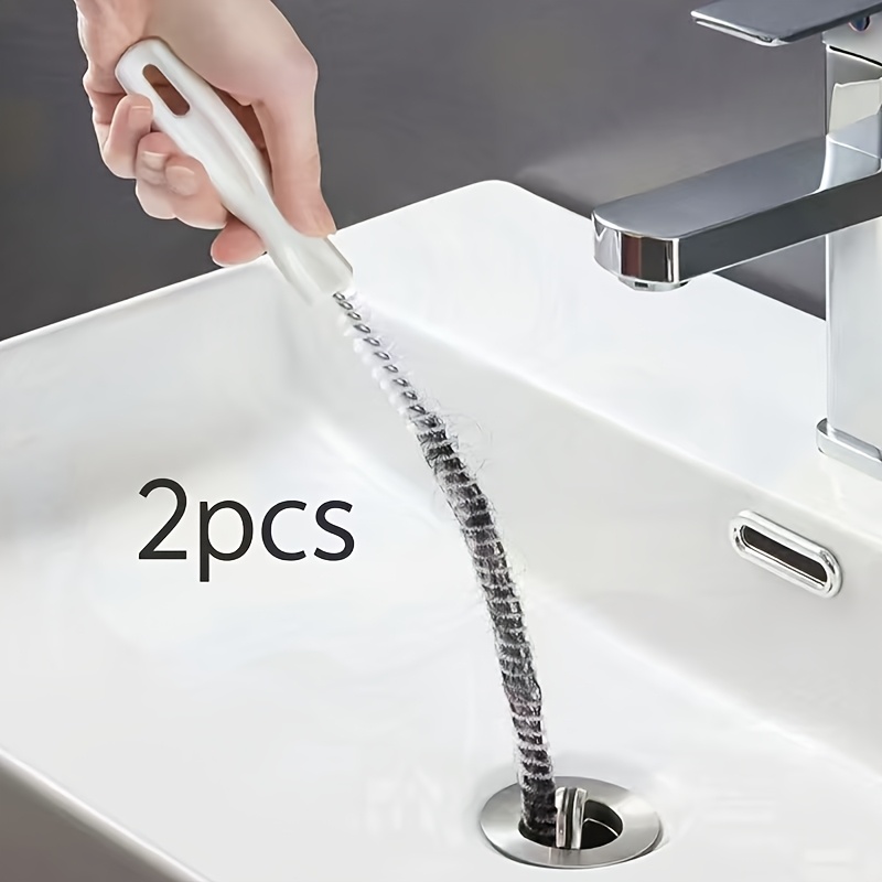 TEMU [Nettoyeur de Drain Manuel] Outil de Nettoyage Flexible pour Tuyaux de Drainage | Matériau Plastique | Désincrusteur Manuel, Nettoie Facilement