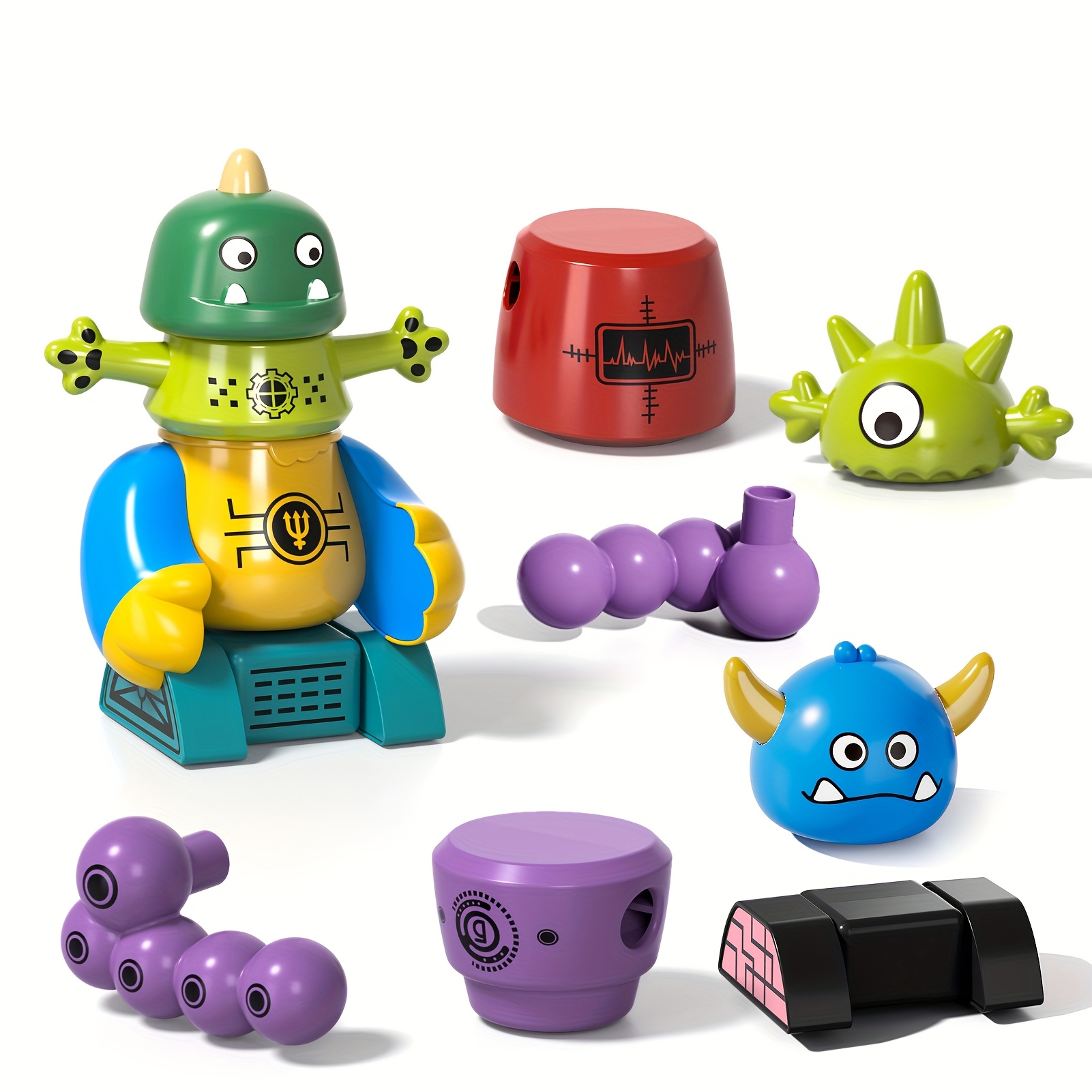 33pcs Magnetic Monster Robot Construction Set with Storage Box