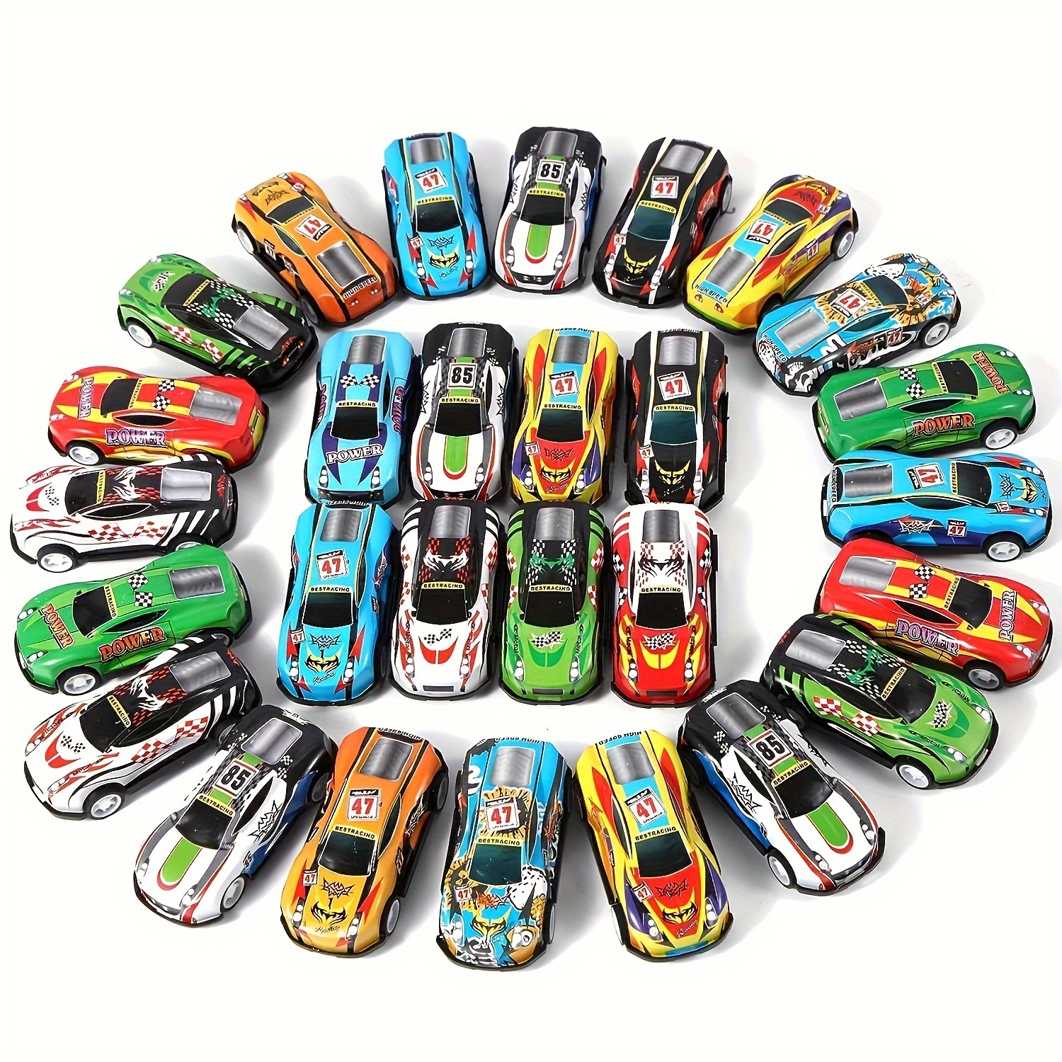 

20-piece Mini Pull-back Cars - Perfect For Party Favors, Goodie Bags & Stocking Stuffers, Ideal For Toddlers Ages 0-3