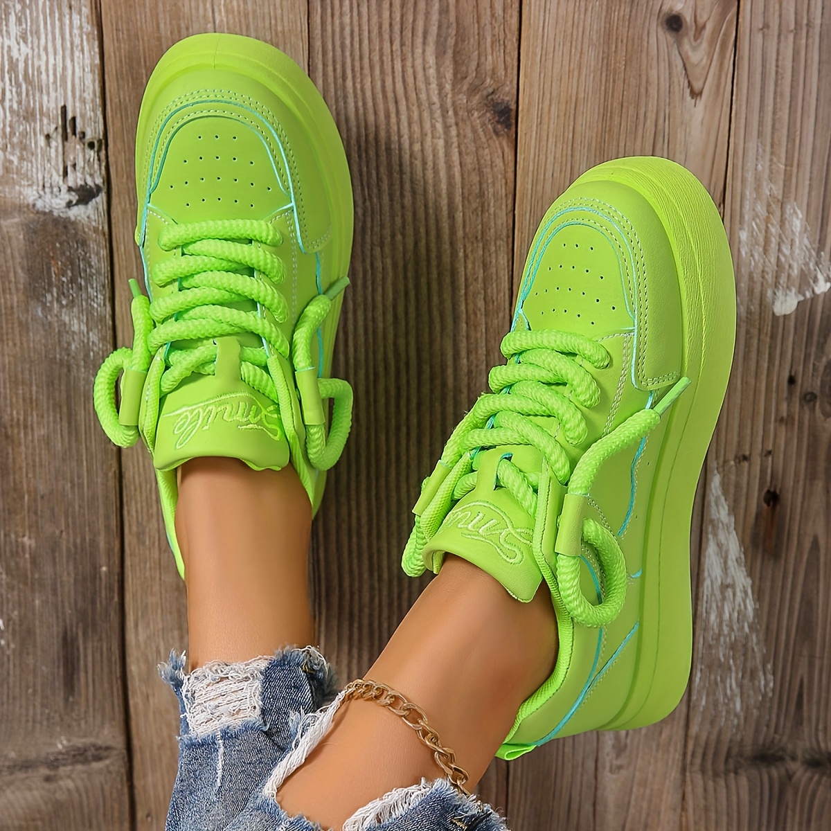Women'S Bright Pink Casual Sneakers with Chunky Cushioned Sole - 3cm Thick, Lace-Up, Breathable Mesh Upper, All-Day Comfort, Rubber Sole, Low-Top Design, Perfect for Everyday Wear, Casual Footwear | Stylish Lowtops | Durable Rubber Sole, Sneaker