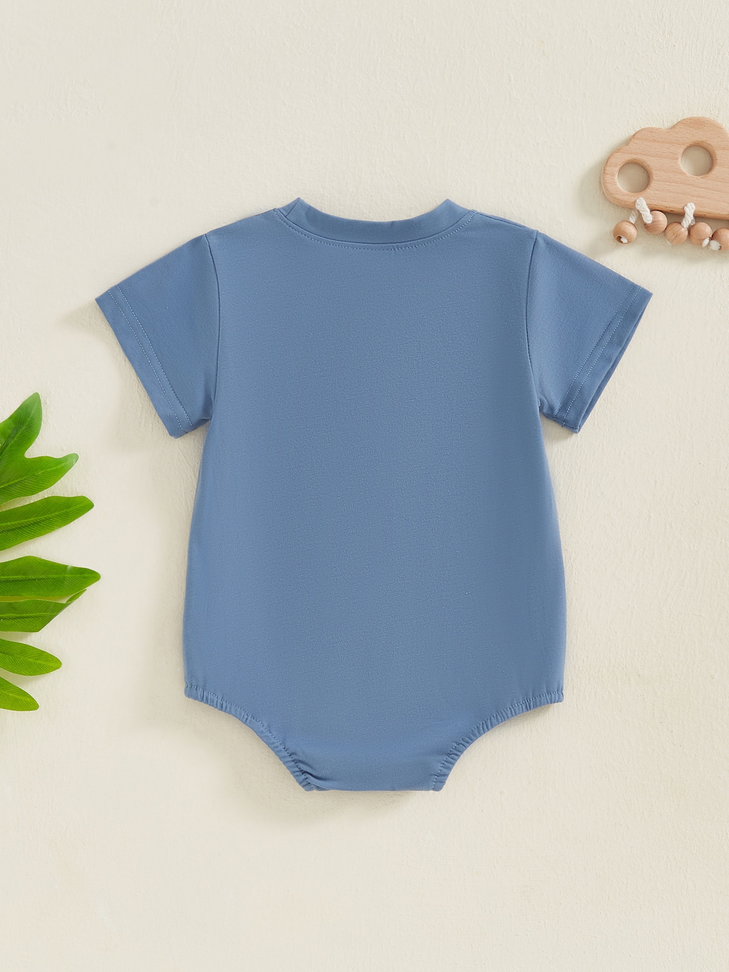 Baby Boy Romper, Short Sleeve Crew Neck Embroidery Duck Summer Bodysuit  Clothes for Casual Daily, for Outdoor