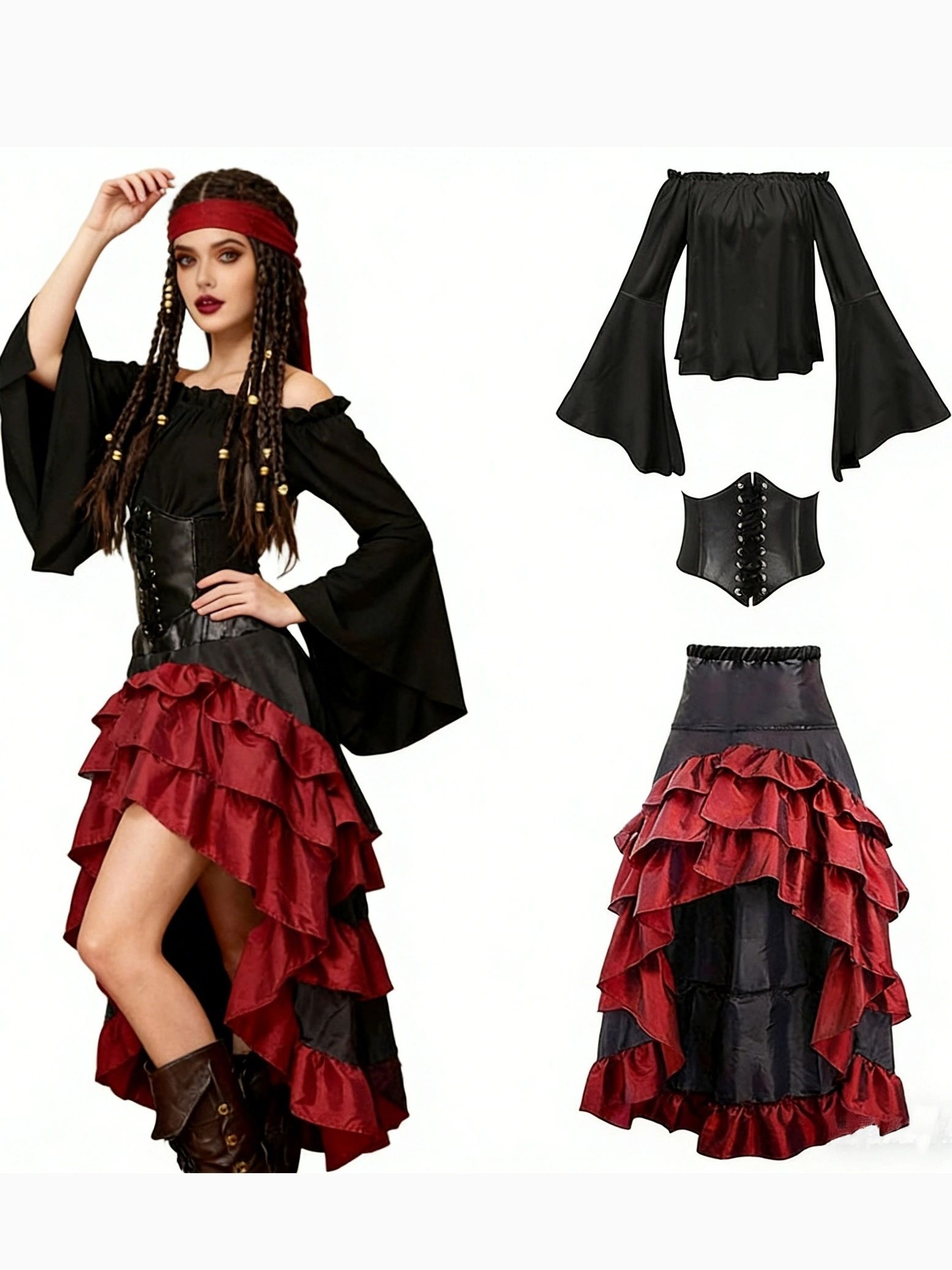 corset dress pirate sold on Temu United States