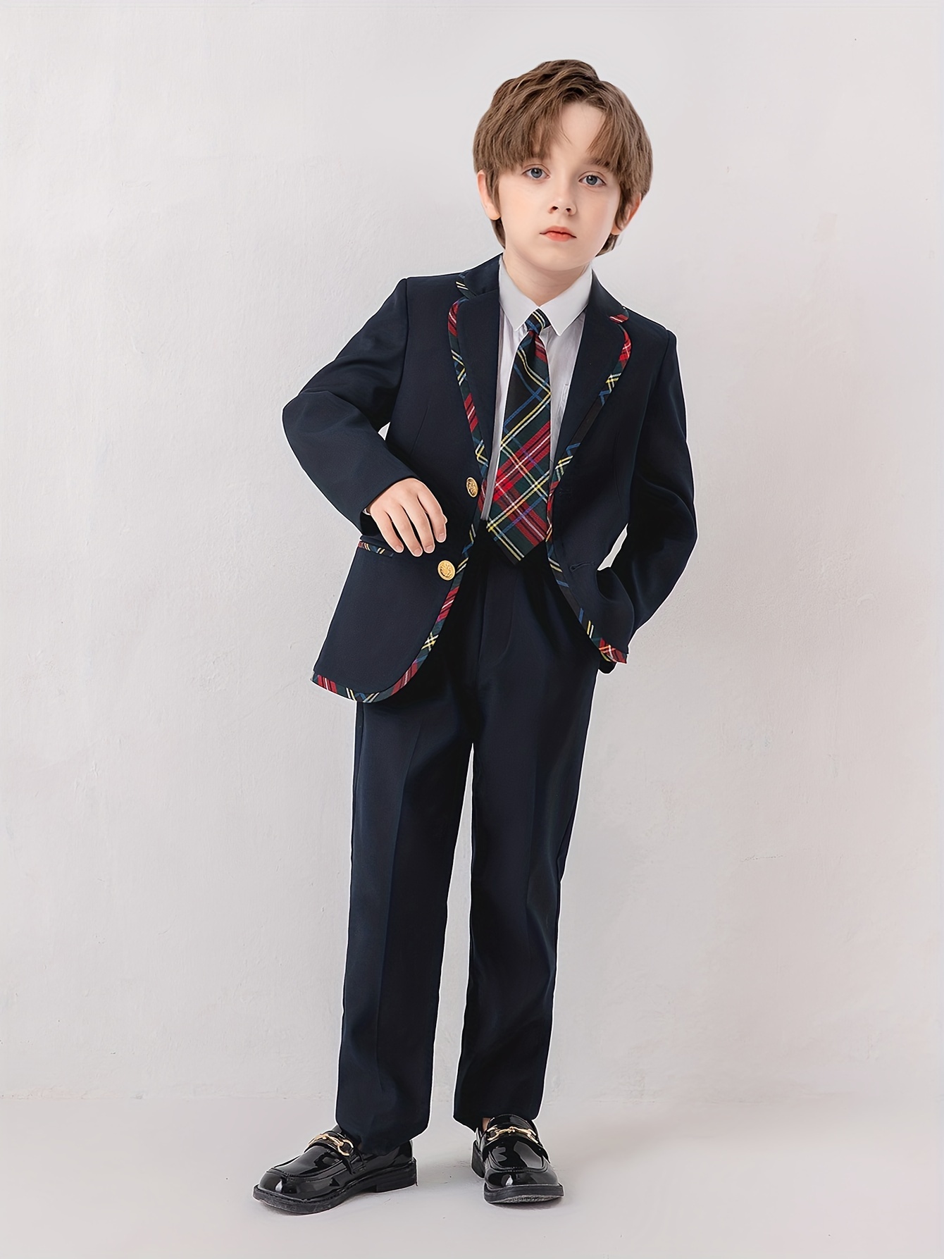 boys' fashion casual jacket pants combination Temu Bahrain