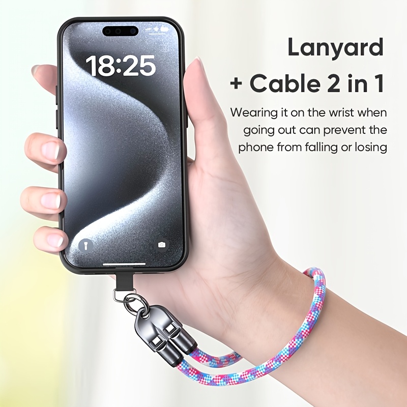 Type-C Lanyard Data Cable, Supports PD240W Fast Charging & Data Transfer
