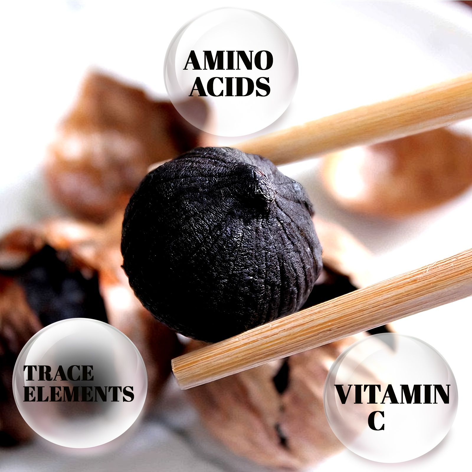 110g Canned Large Granular Black Garlic Single-Headed Ready-to-Eat Healthy Seasoning