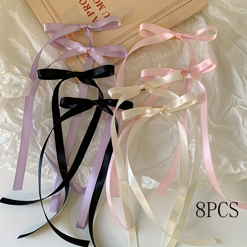 8pcs Bow Ribbon Clips