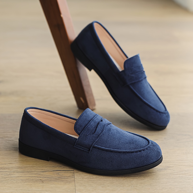 New Fashionable British-Style Men's Loafers, Slip-On Dress Shoes, Korean-Style Club Hairstylist Trendy Shoes
