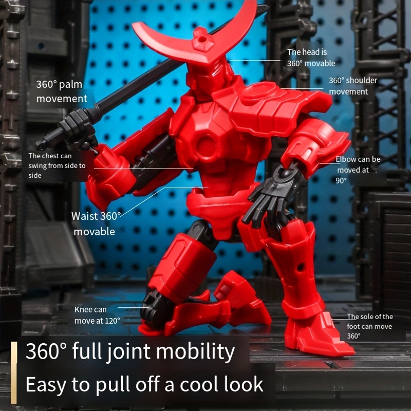 Movable Dolls 3D Printed Mecha Warriors Toy Figure
