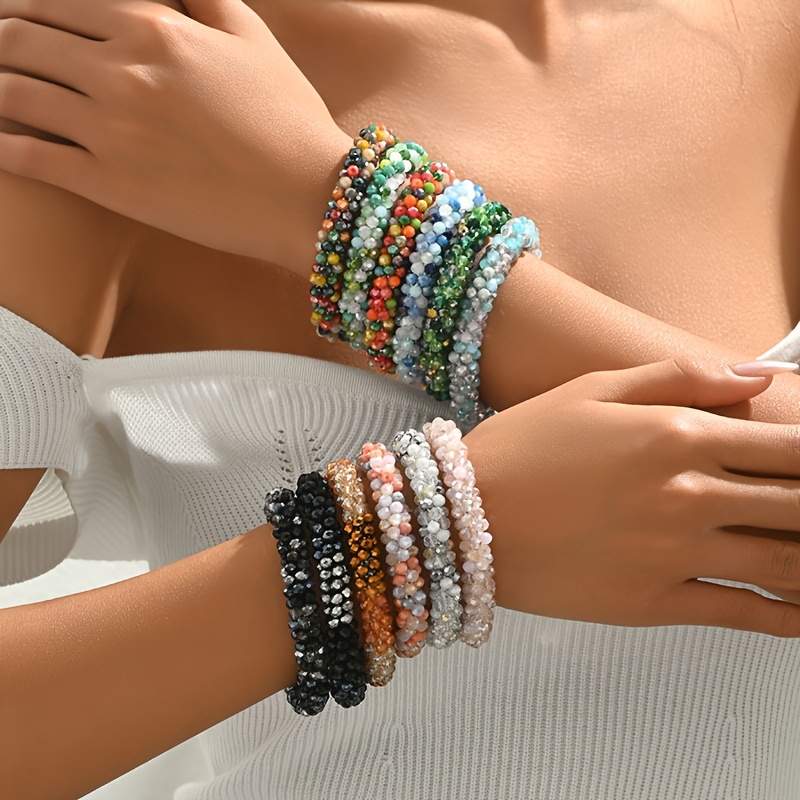 Bohemian Crystal Bracelet Colorful Beaded Style