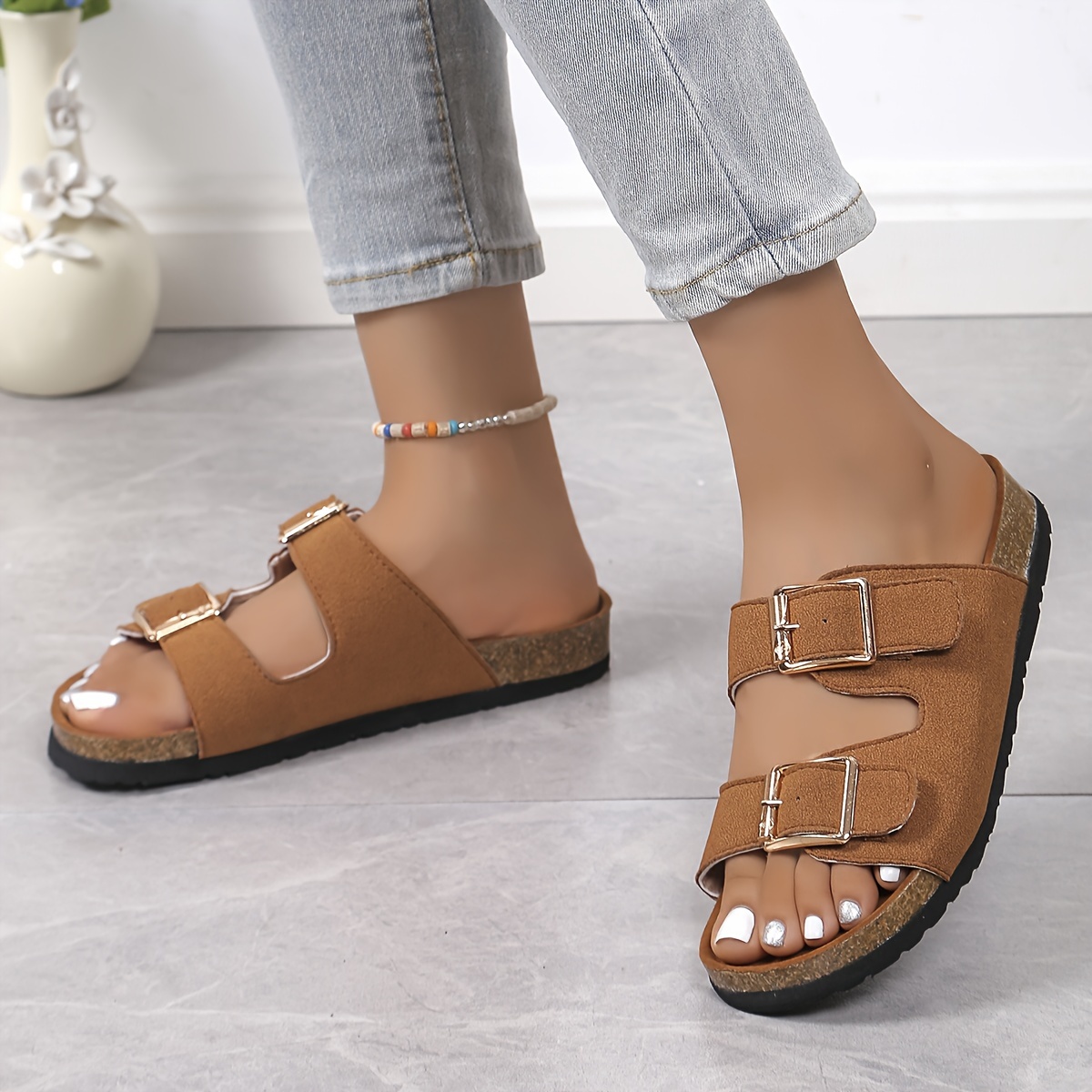 womens double slides slides slides details 6