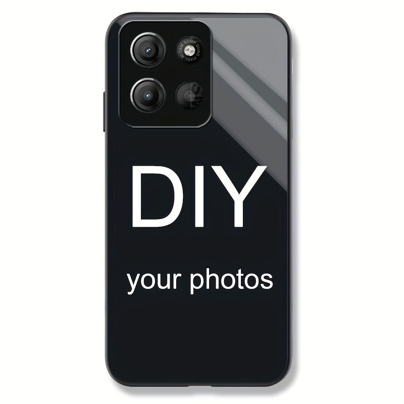 TEMU Customized Mobile Phone Case Pattern For Motorola Moto G15/75/55/35/85/84/64/54/34/24/04/22/14/5g Diy Couple Photo Organic Glass High-definition