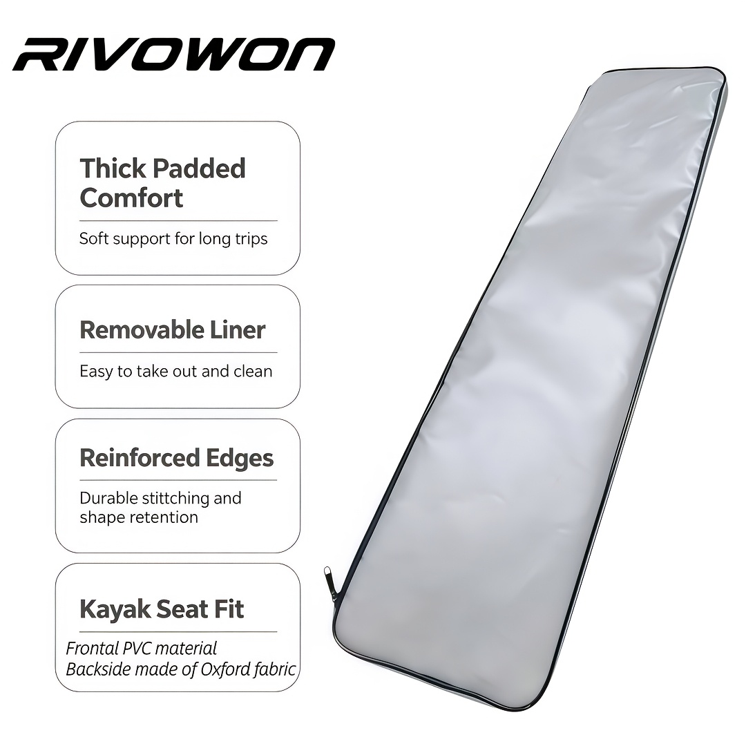 Heavy-Duty Marine Seat Cushion with Adjustable Straps