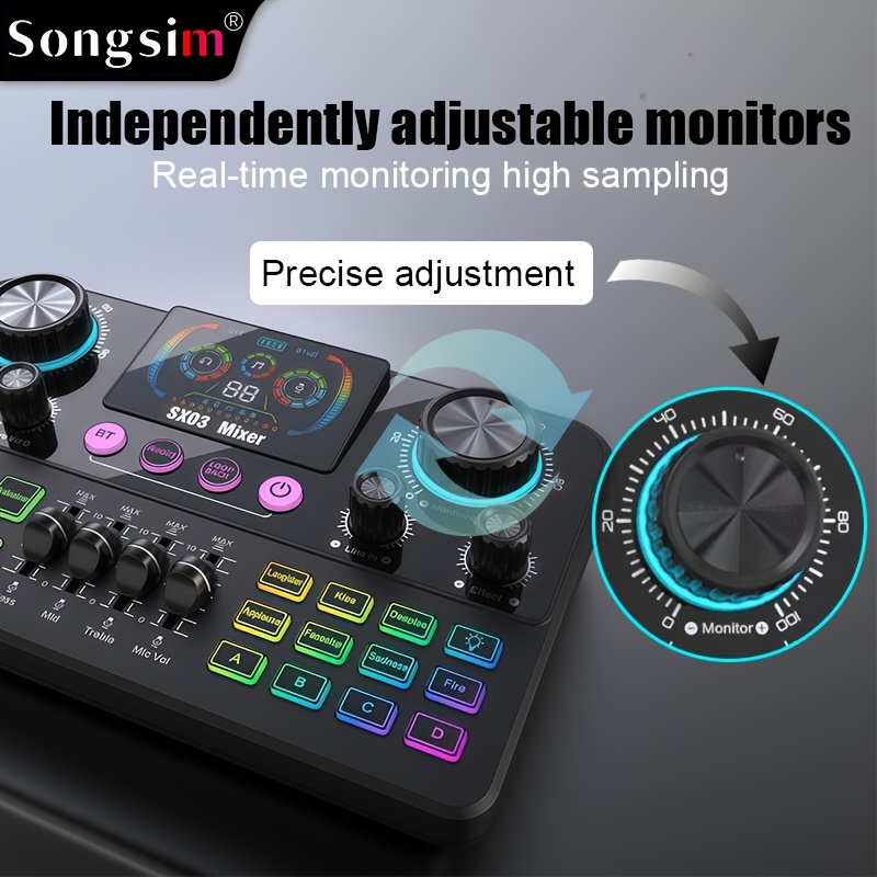 sx03 professional vocal mixer high end live streaming - Temu South