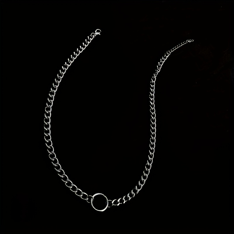 Circle Necklace Collarbone Chain