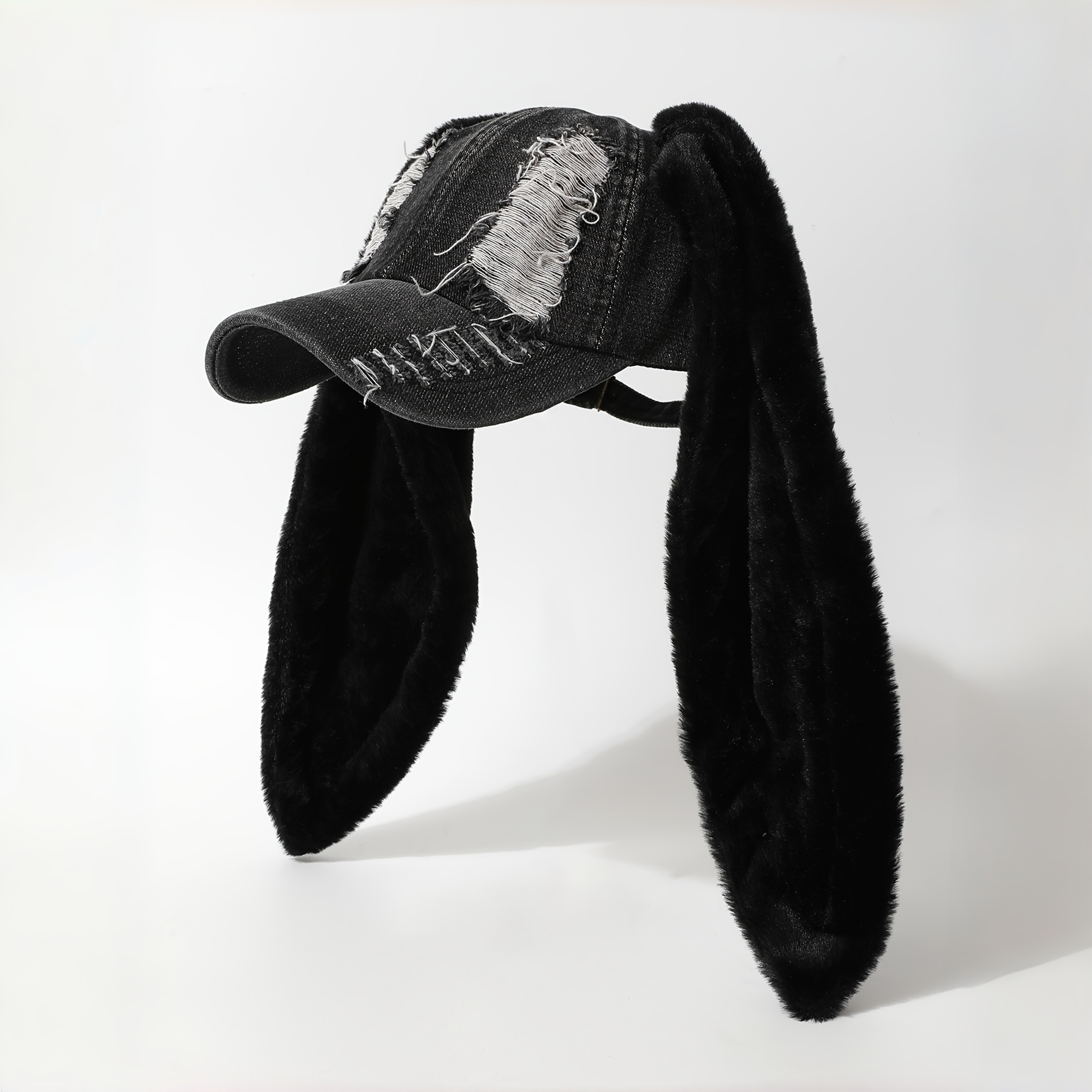 TEMU Niche Design Drop-ear Baseball , Unisex Punk Style Hat, Versatile Trendy For Everyday And Cosplay Looks