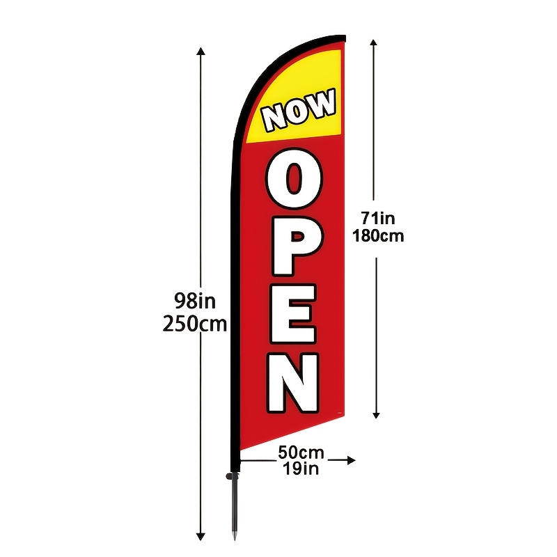 TEMU Feather Flag Set, Approximately 250cm In Height. Now Available For. Polyester Flag Material, Includes Flagpole And Ground Stakes. Outdoor