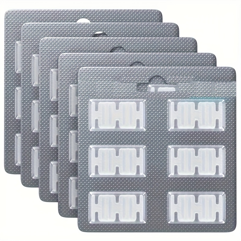 Image of 5pcs Set Of Dust Bag Fragrance Refills, Transparent Strips. Compatible With Vorwerk/vk135/135/140/150/fp140/fp150 Vacuum Cleaner Dust Bags. Easy Replacement For Fresh-smelling Air.
