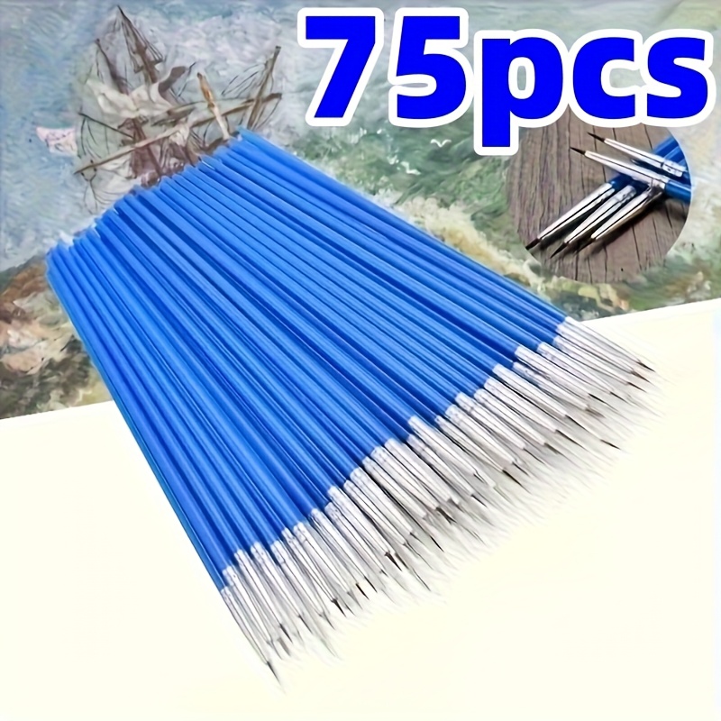 75pcs Micro Extra Fine Brushes Set - High-quality Art Craft Tools For Precise Detail Work - Perfect For Artists And Crafters