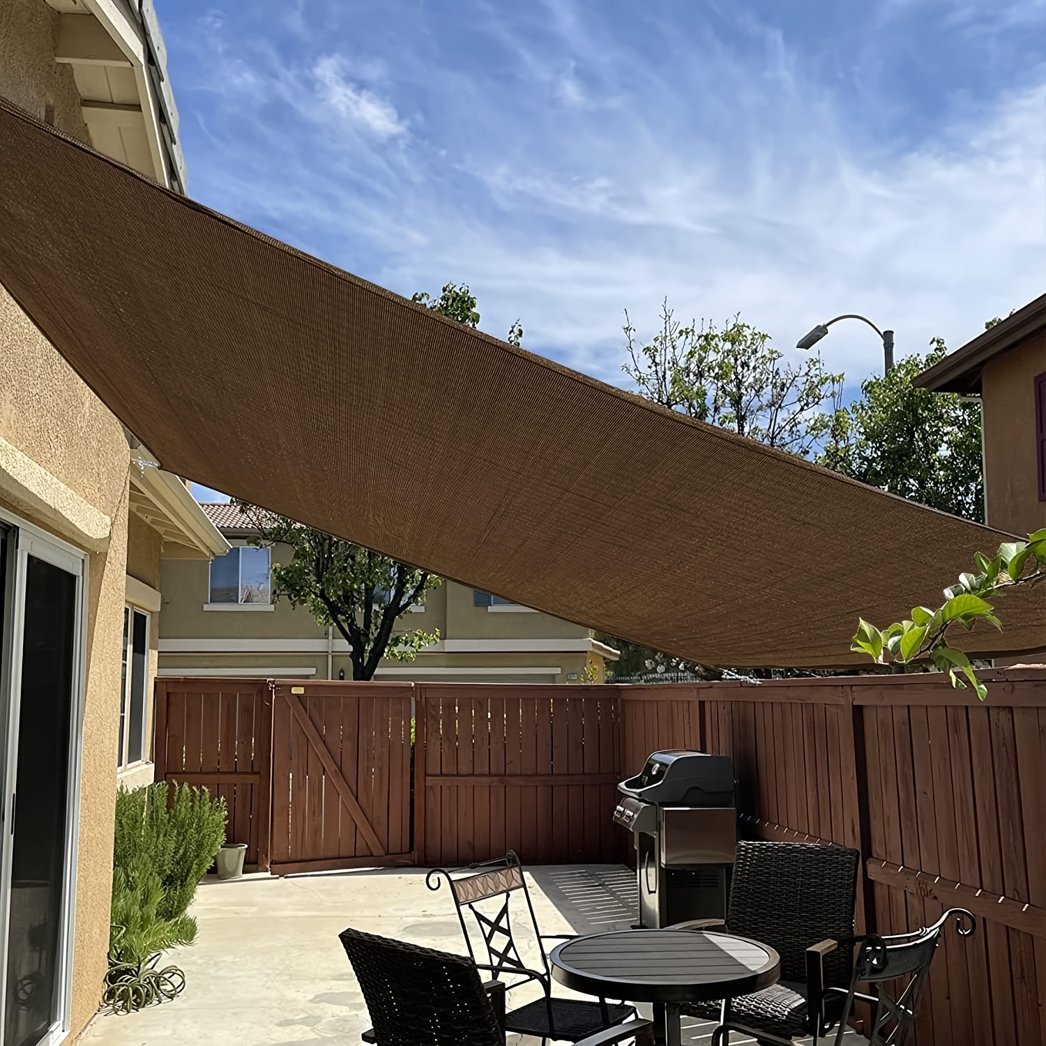 90% Rectangle Sun Shade Canopy Water Permeable Uv Block - Temu