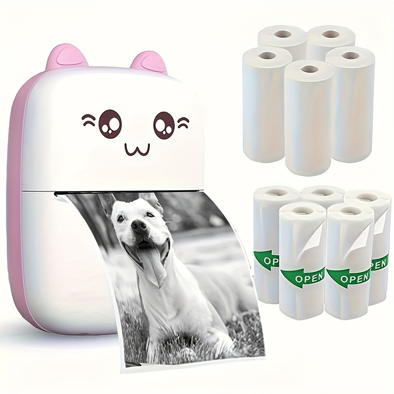 Imprimante De Poche Mini HuiJuKeJi - Bluetooth Pour Smartphone | Papier Thermique Autocollant