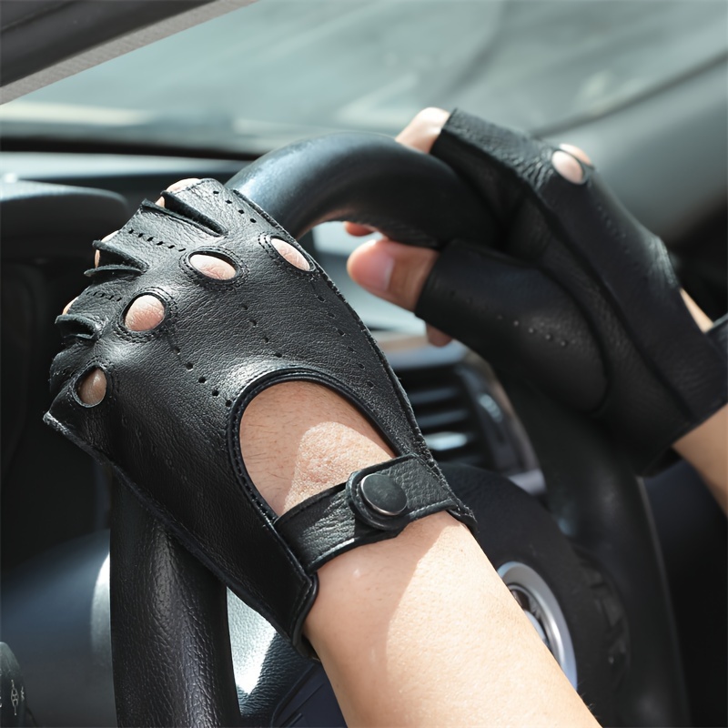 sheepskin gloves thin black leather gloves