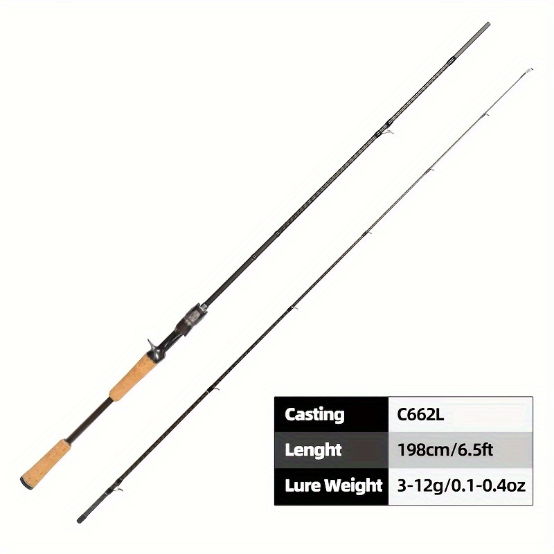 Ultralight Carbon Fiber Fishing Rod 2 Sections Cork Handle - Temu Canada