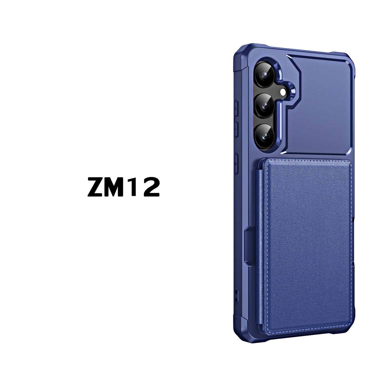 TEMU Phone Case - All-inclusive Drop-proof Business Lightweight Card Holder Phone Case For S25 Series Magnetic Card Holder Phone Case | S24 Full