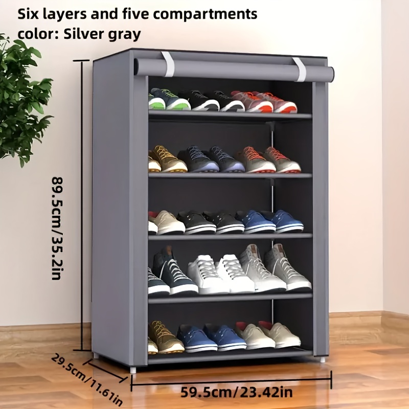 Modern Metal Shoe Rack Storage Box - Multifunctional, Rectangular, Dustproof, Breathable, Not Waterproof, Space-Saving, Provides Ample Shelving for Home Organization, Boxes, Cabinets, Shoe Racks, for Outdoor Storage.
