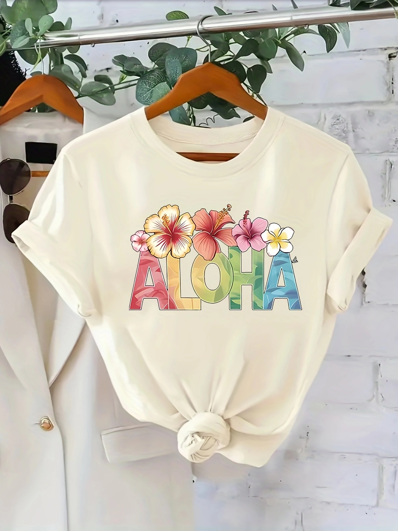 camiseta havaiana feminina estampa aloha floral tropical Temu Brazil