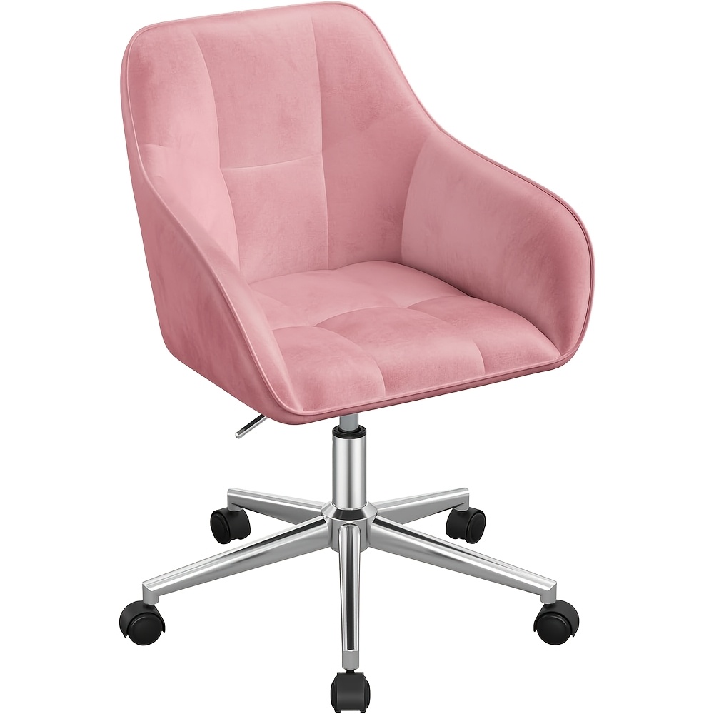 1  office stuhl, schreibtischstuhl, drehstuhl, make-up stuhl, höhenverstellbar, tragkraft bis zu 150 kg, mit armlehnen, samtsitz, für schlafzimmer, büro, wohnzimmer