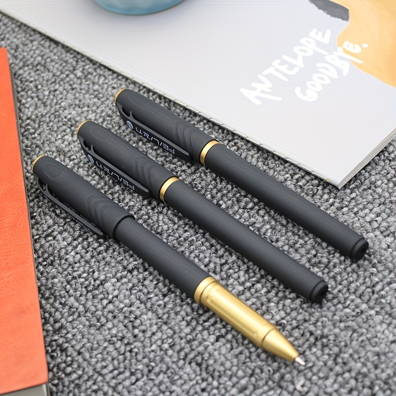 

5/3pcs/set 1.0 High-capacity 1.0mm Business Gel Pen Ballpoint Pen Signing Pen Office Large Capacity For Writing Painting Record School Office Black Ink
