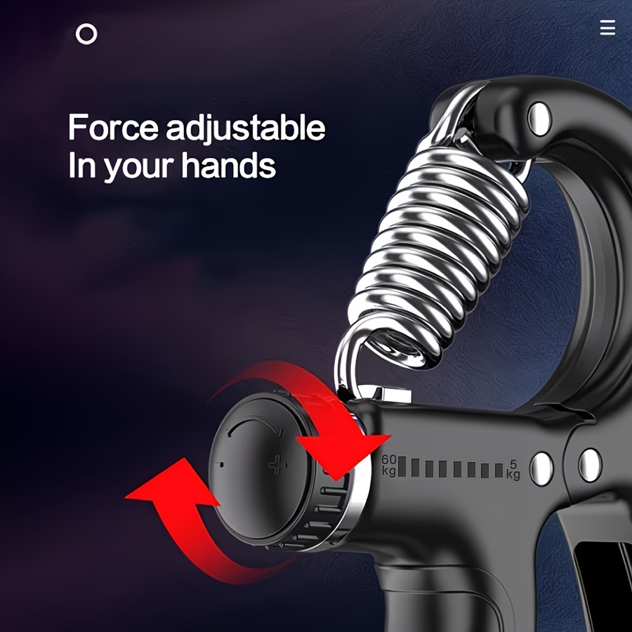 heavy duty adjustable hand gripper suitable for fitness 5 60kg 10 100kg strength training with weight settings hand forearm muscle builder for gym wrist   pull weightlifting full body workout equipment Product details 3